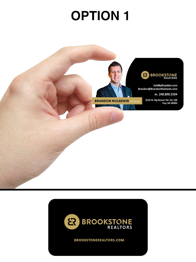 Brookstone Round Corner Business Cards