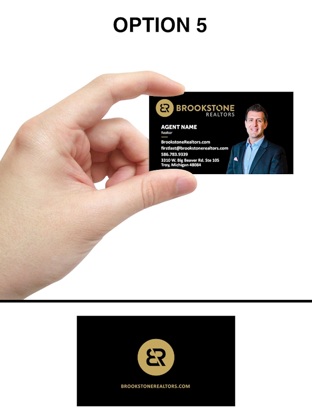 Brookstone Square Corner Business Cards