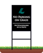 Lakecliff No Parking Yard Sign