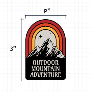 Outdoor Mountain Adventure Custom Design Decal