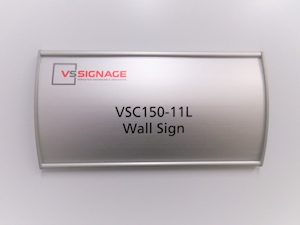VSC150-11L aluminum Door Sign is perfect for a door numbering system within a building or office.
