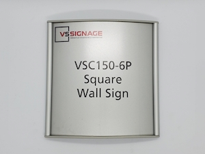 VSC150-6P Square Curved Wall Signs create attractive and versatile office signage for any workplace office environment.
